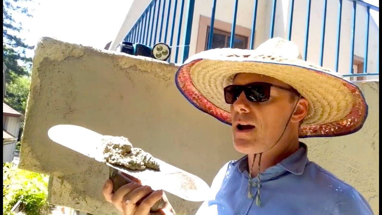 Repair Exterior Stucco House (skip trowel finish) Bee Keeper cut holes.