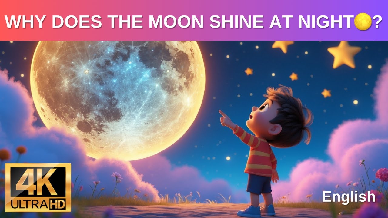 Why Does the Moon Shine at Night? 🌙 Fun Space Facts for Kids!
