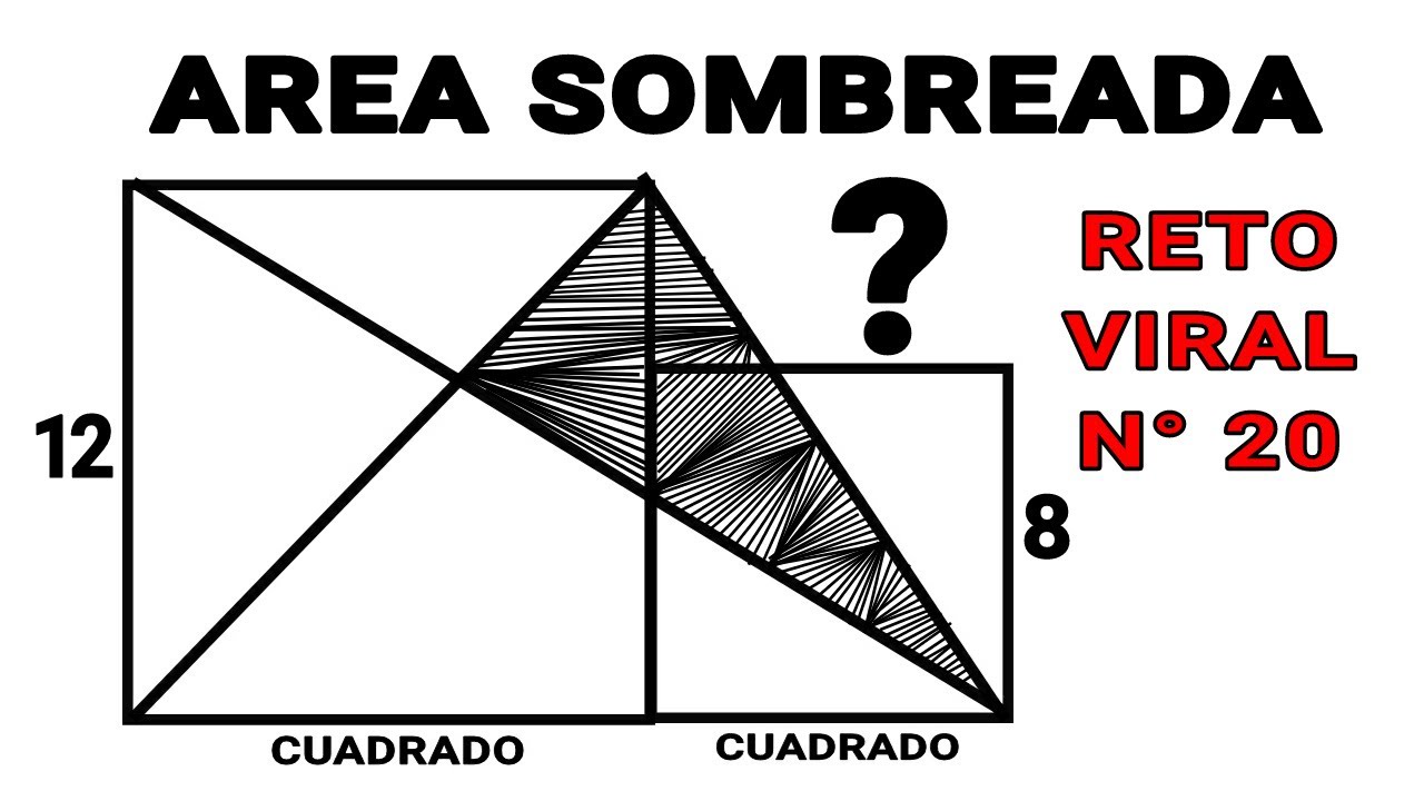 ACEPTA este  RETO VIRAL!!!! 💪💪🟢 Calcula el Área Sombreada😡👽