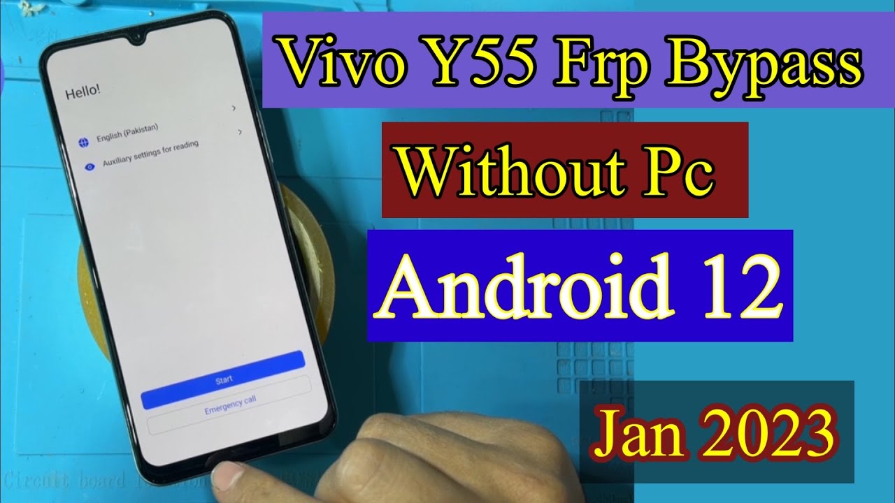 Vivo Y55 Frp Bypass Android 12 Without PC | Vivo Y55 Google Account Unlock 2023