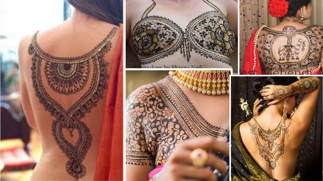 Blouse Mehndi Design || Henna Blouse Bride || Mehndi Blouse For Bride || Chest Mehndi Design