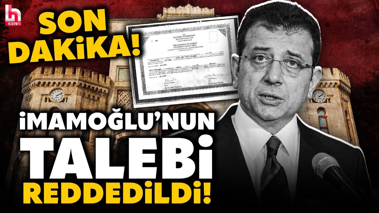 SON DAKİKA! Ekrem İmamoğlu'nun diplomasının iptaline karşı açtığı dava reddedildi!