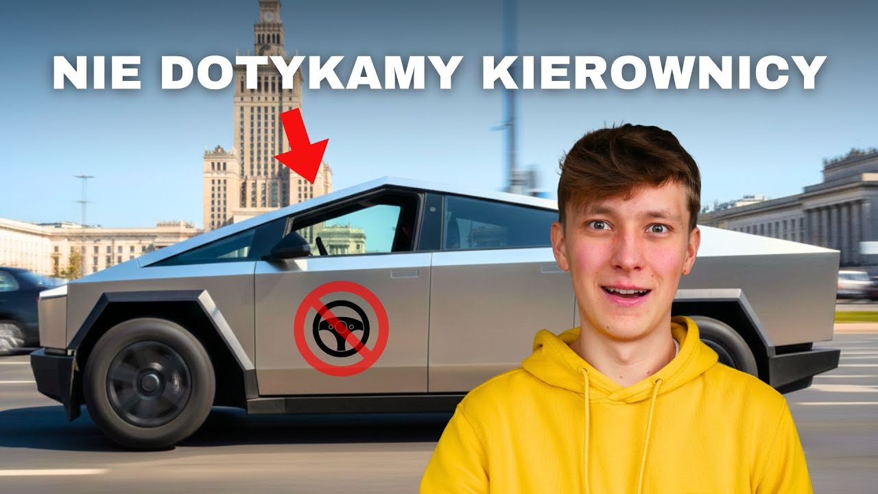 Autonomiczna jazda bez pas&oacute;w i na śniegu? Test FSD w Polsce