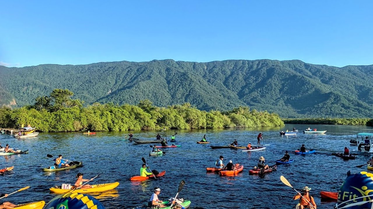 Ultramaratona aquática 15 km. Rio Itapanhau nadando até praia de Bertioga. 14-bis