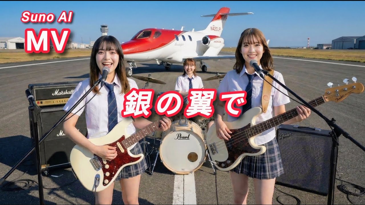【Suno】銀の翼で MV