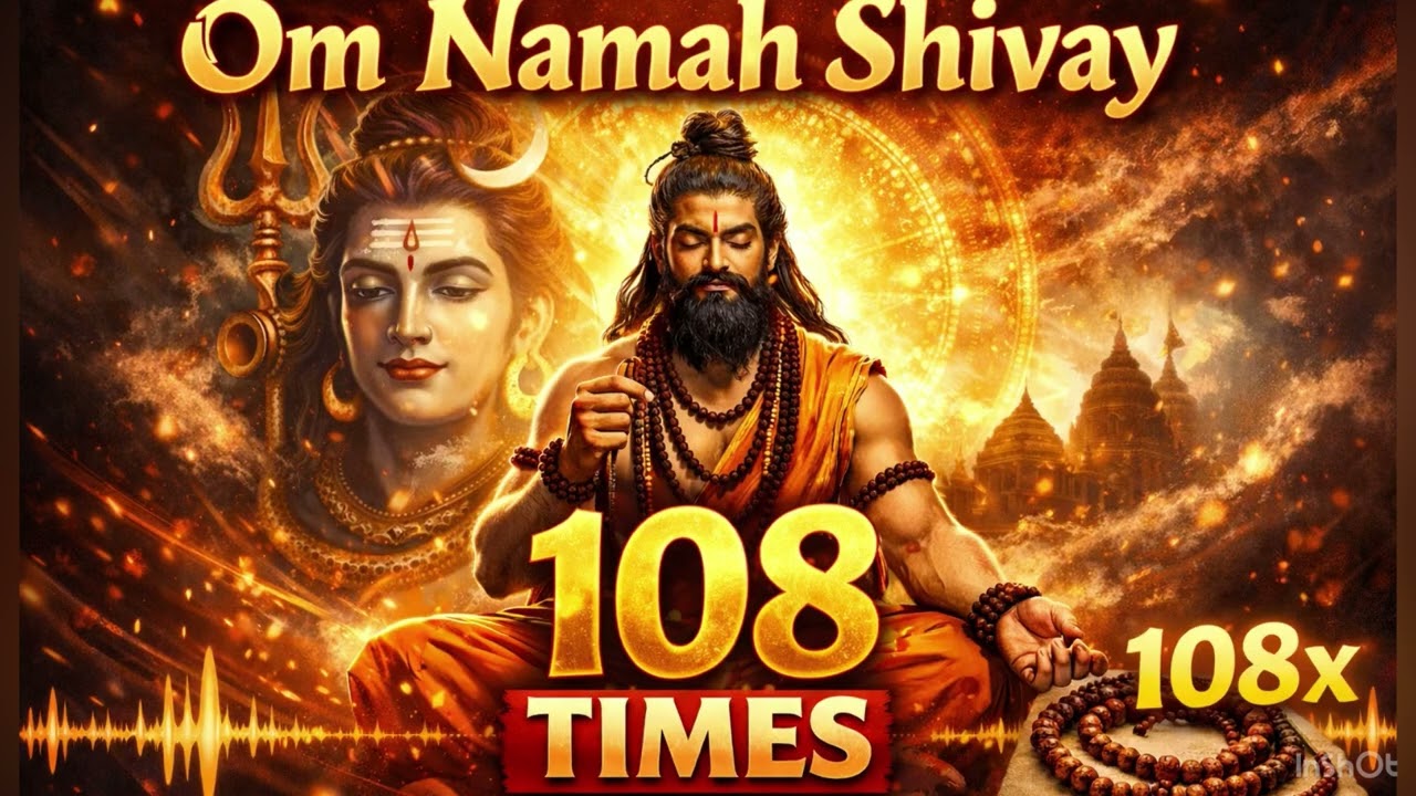 Om Namah Shivaya 108 Times 🙏 | Morning Shiv Mantra for Peace & Positive Day | सुनें और दिन शुभ बनाएं