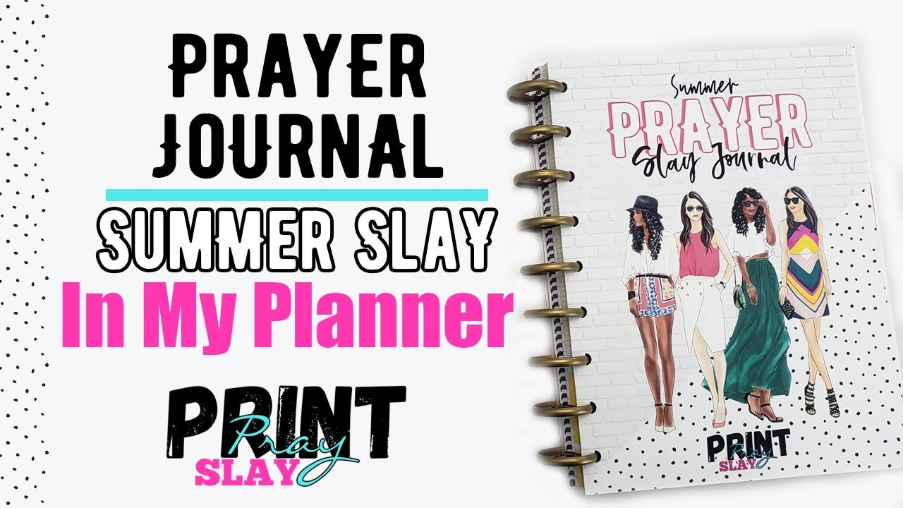 Print Pray Slay Summer Prayer Journal in my DIY Happy Planner Happy Notes