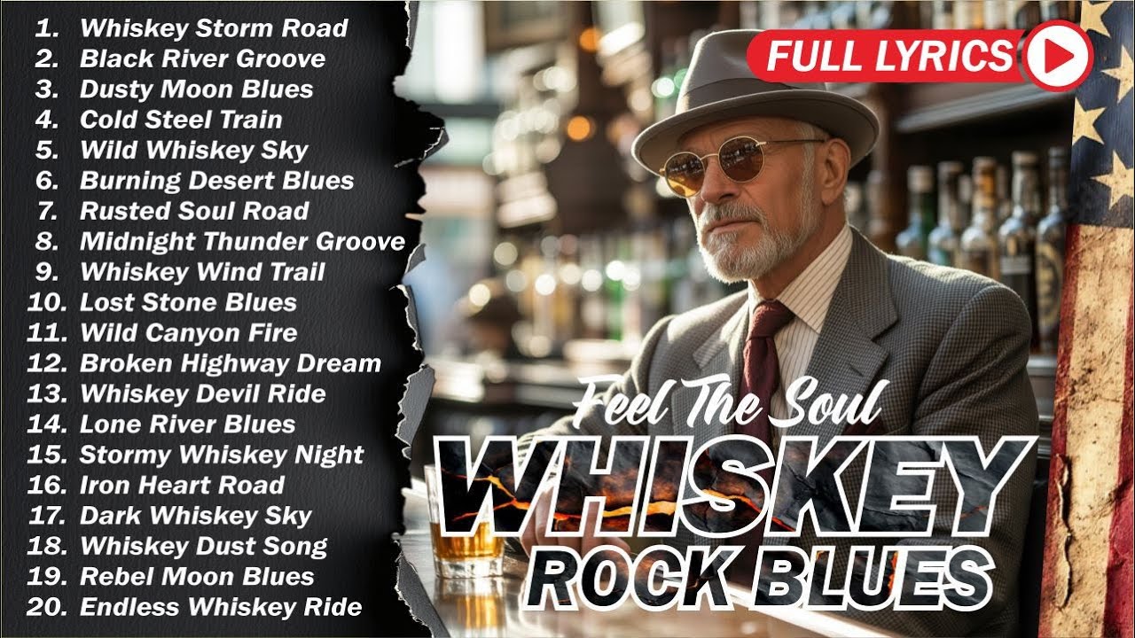 🎸 The Best of Whiskey Blues 🎶 Timeless Blues Rock Songs for Relax, Chill & Night Vibes