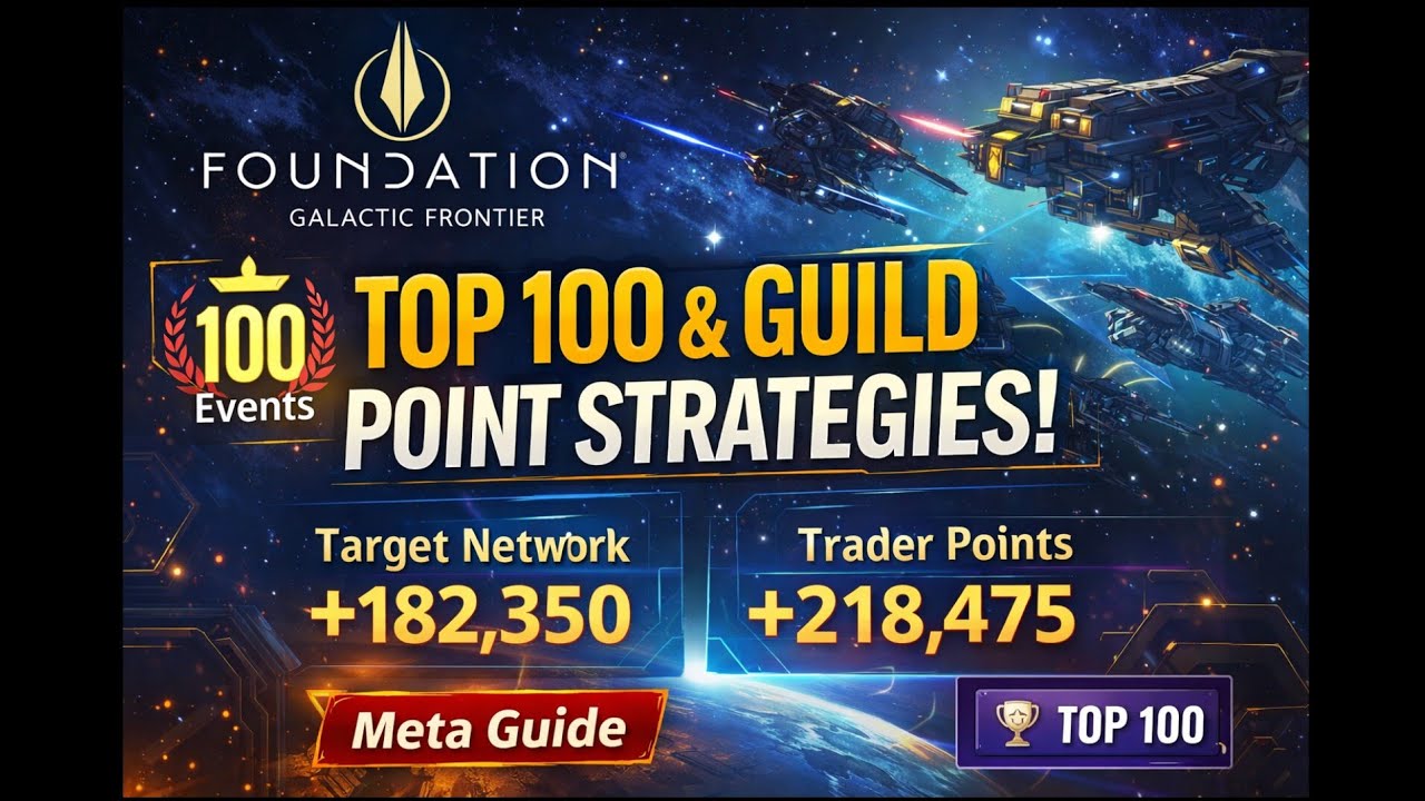 Maximum Point Strategy - Top 100 and Guild vs Guild - Foundation Galactic Frontier Gameplay