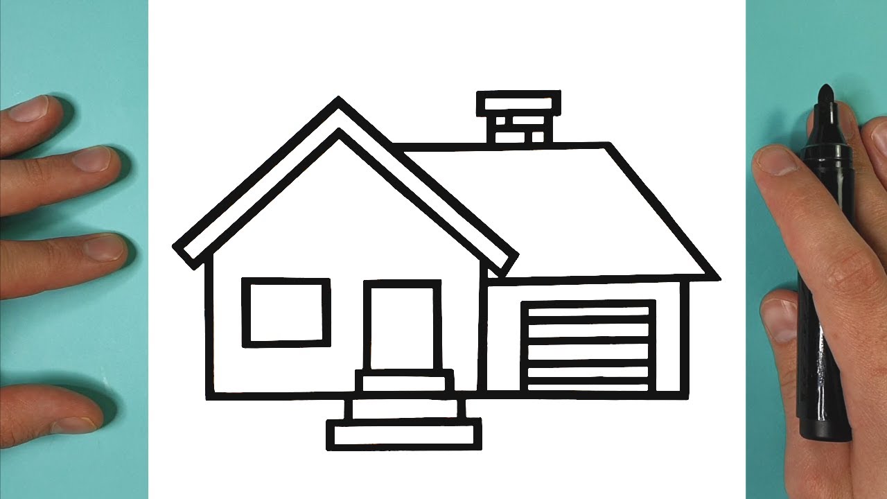 WIE ZEICHNET MAN EIN HAUS - ZEICHNEN LERNEN