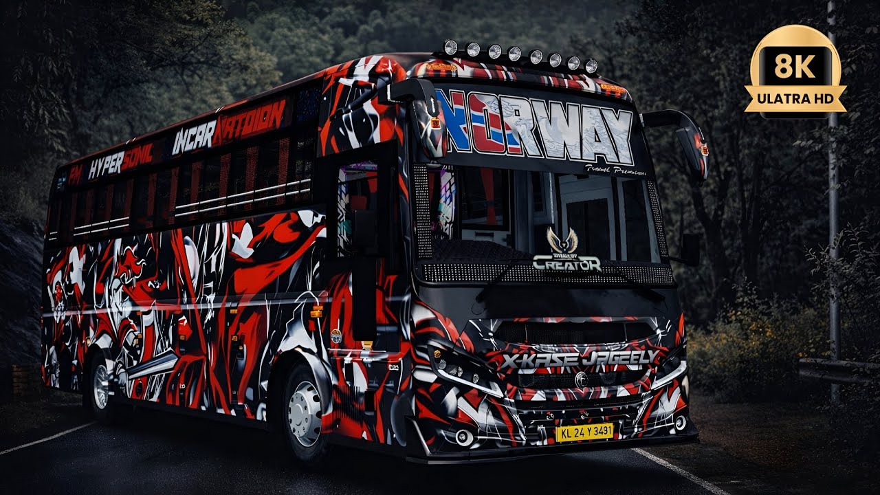 💥NORWAY 🦅 UPDATED NEW LIVERY RELEASED FOR BUSSID LIONKING GAMING ZED ASTRA BS6 AITP BELLYDICKY MOD
