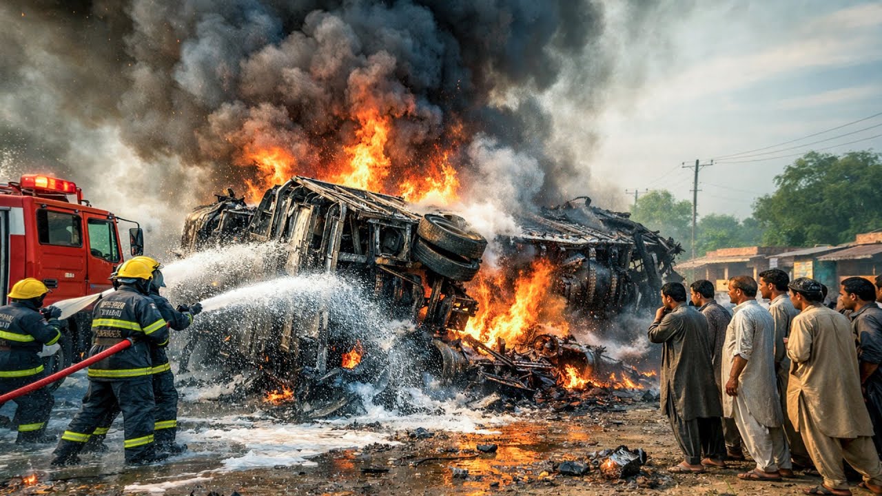Top 10 Pakistani Workshop Goes Viral - Pakistani Mechanic Repairs Burned Truck