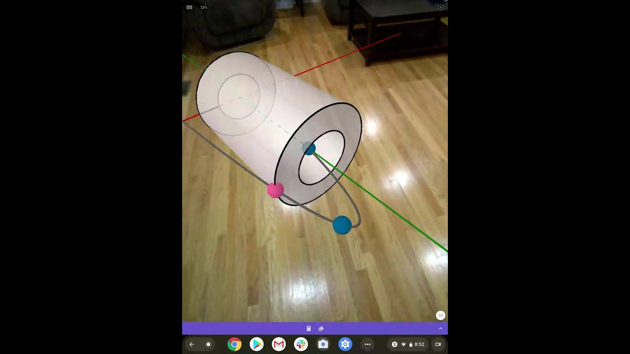 Cylindrical Shells (Revamped): GeoGebra 3D with AR Demo (Google)