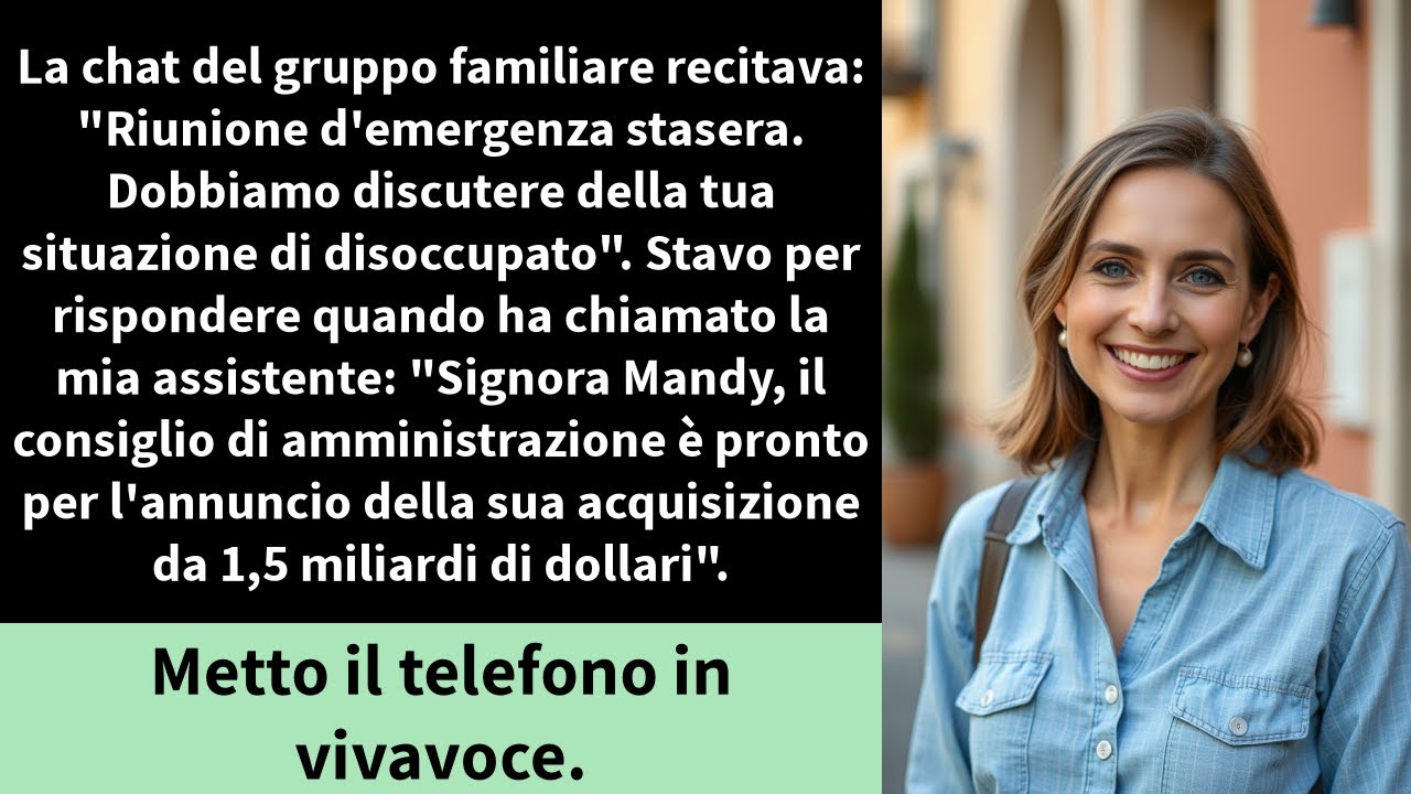 La chat del gruppo familiare recitava: 