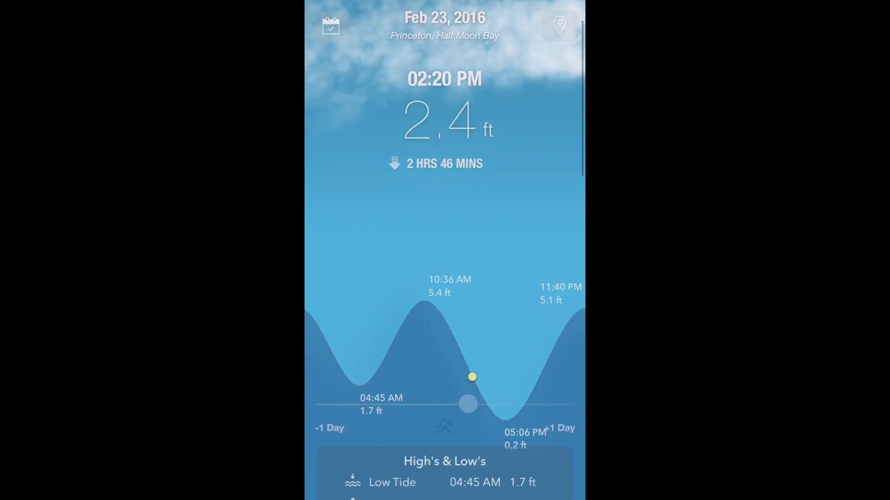 Tide Alert app - tide info for fishing, boating, kayaking & sailing