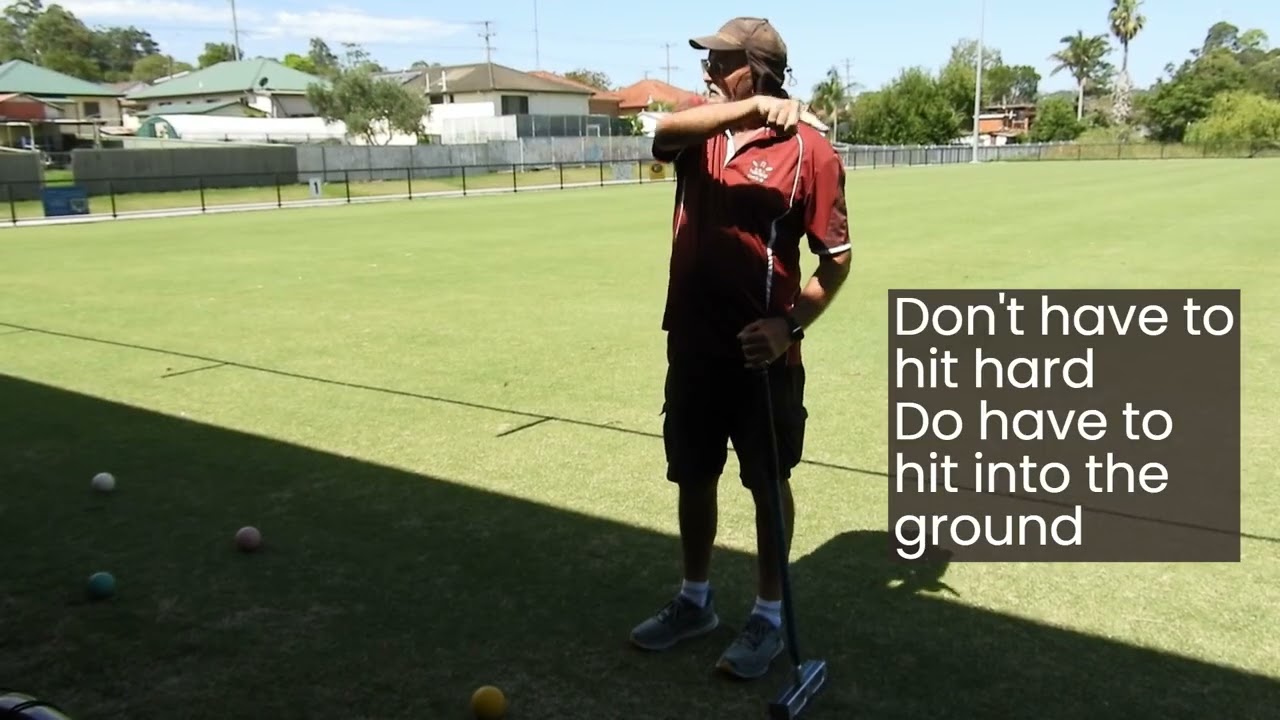 Jump Shots Training at Lake Mac Croquet Centre Feb 26