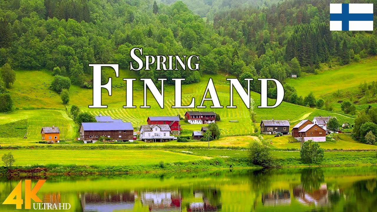 Spring Finland 4K Ultra HD &bull; Stunning Footage Finland, Scenic Relaxation Film with Calming Music.