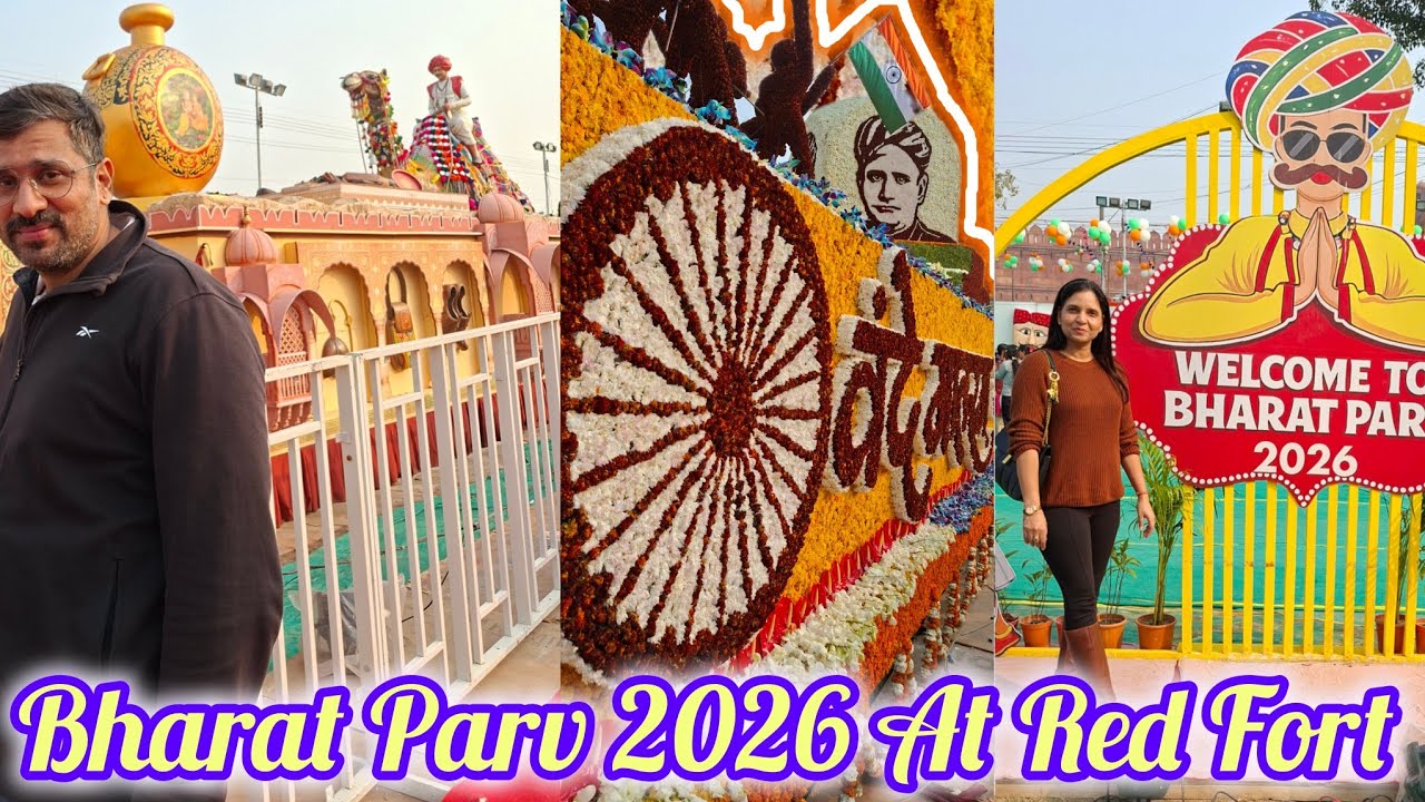 BHARAT PARV 2026...26 JANUARY  TABLEAU AT RED FORT🫡