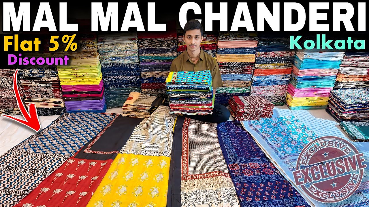Mulmul cotton/Chanderi Sarees/Hand block Sarees/Linen Cotton/Wholesale Price In Kolkata 🔥🔥