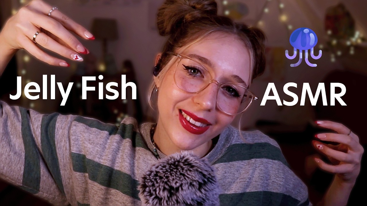 ASMR 🪼 jelly fish, butterfly & inaudible whispering for instant tingles ✨ (no talking)