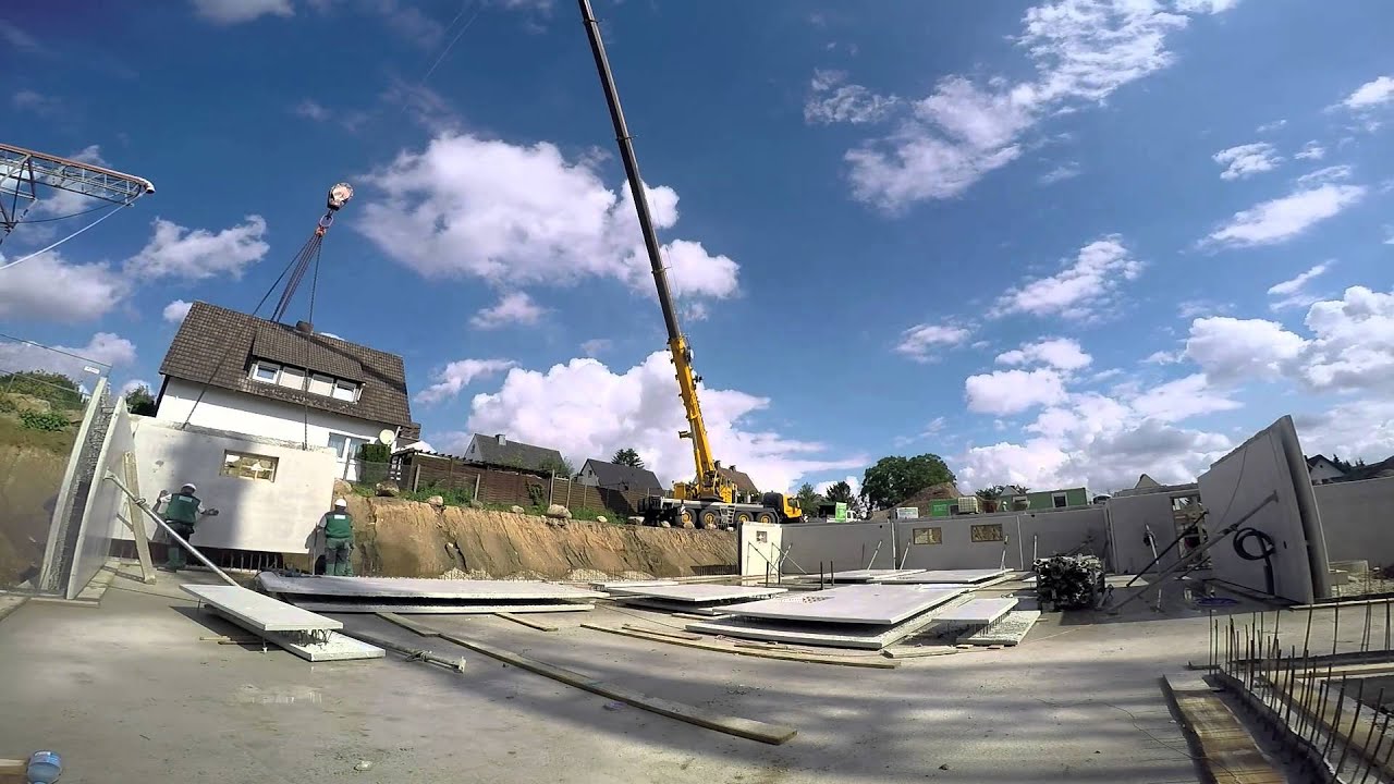 Setzen der Wände beim Wedekind Carree