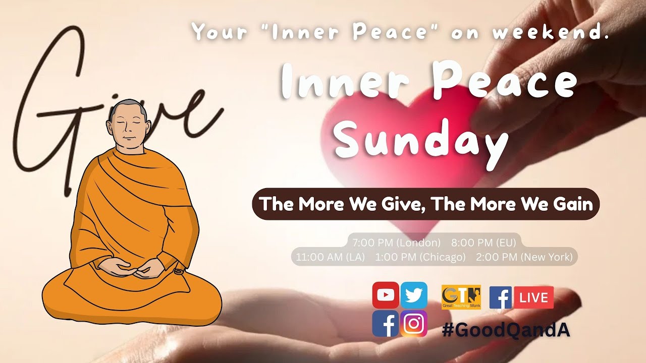 The more we give, the more we gain - Nov 16, 2025 / Inner Peace Sunday Live
