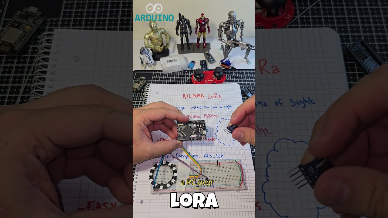 🔴 LoRa RYLR998 &ndash; Long-Range Arduino Wireless with AES Encryption! 📡🛡️#iot #lora #lorawan