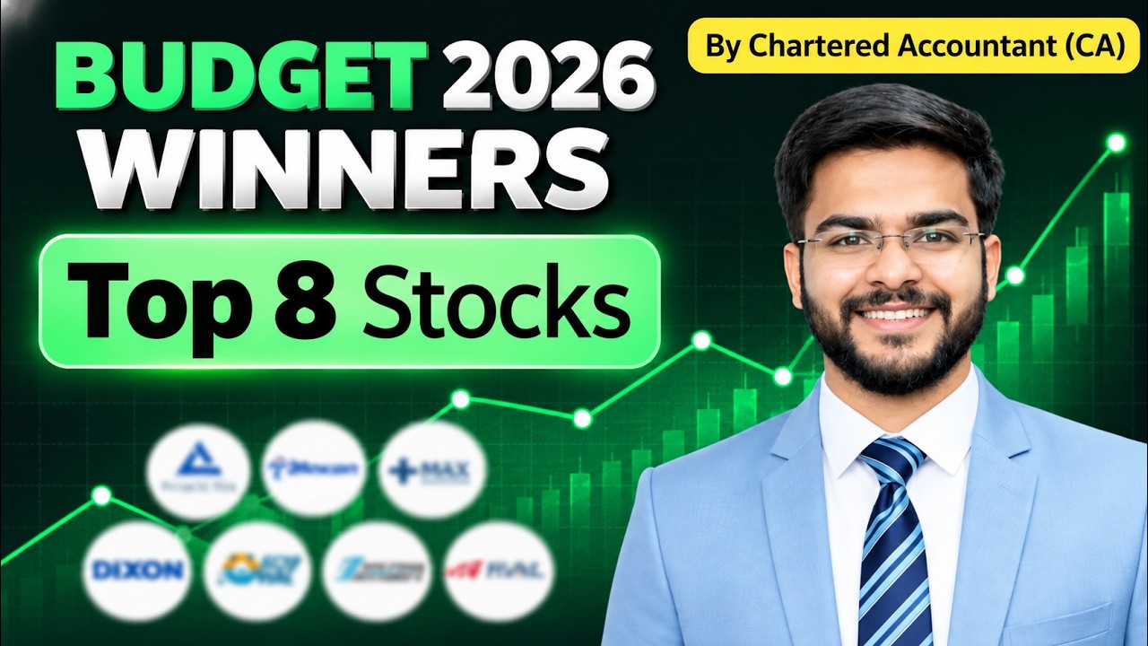 Budget 2026 Winners - Top 8 Stocks to Watch 📈 | Best Stocks After Budget 2026 to Watch