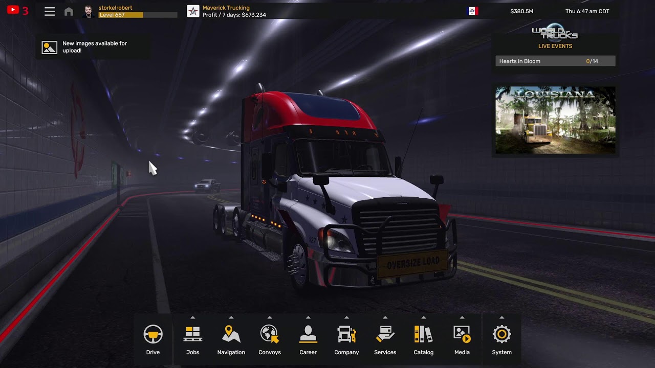 Back in American Truck Simulator Doing some Trucking!