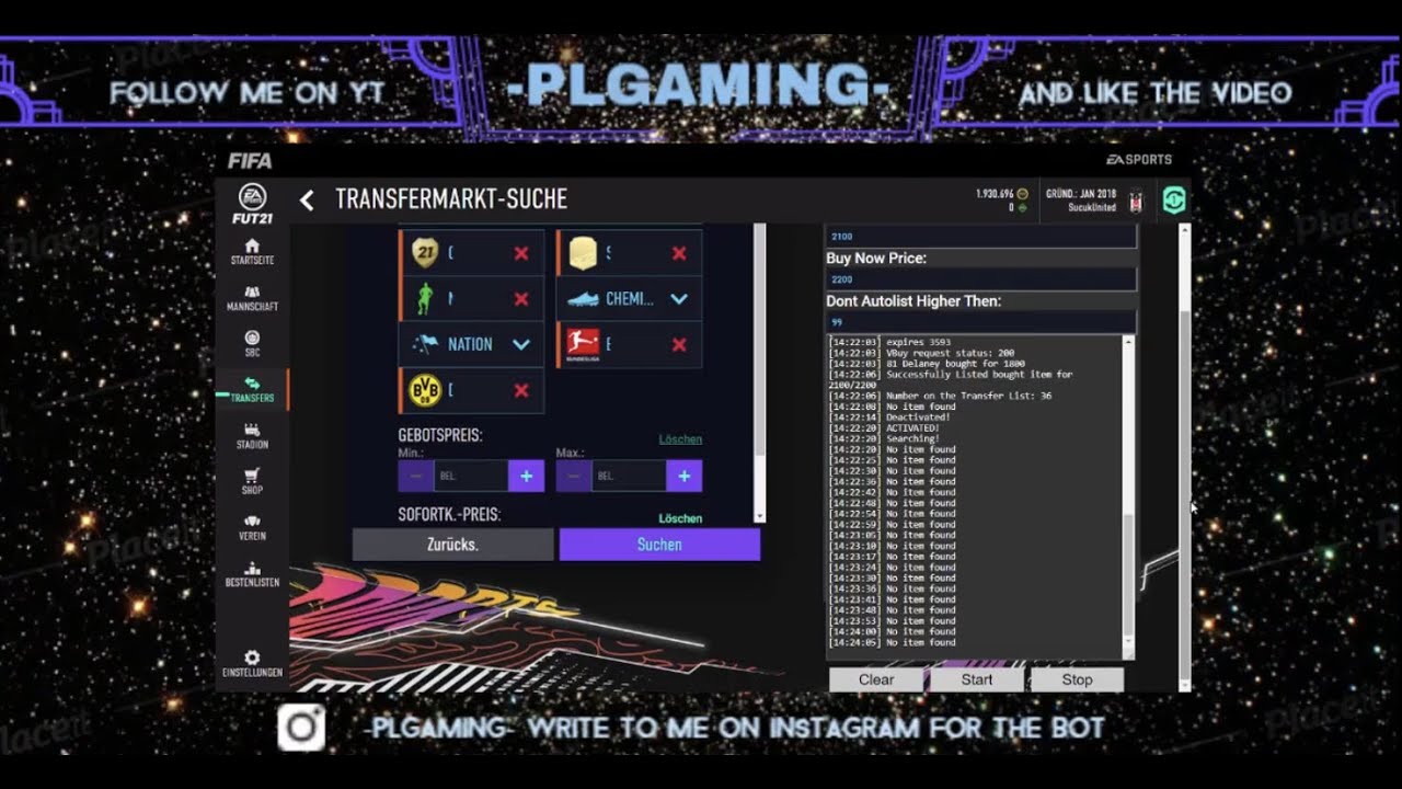 🧨☢️🤫FIFA 21 SNIPING BOT 900K EVERY HOUR AND BEST FIFA 21 SNIPING FILTERS FOR THE TOTY 🤫☢️🧨