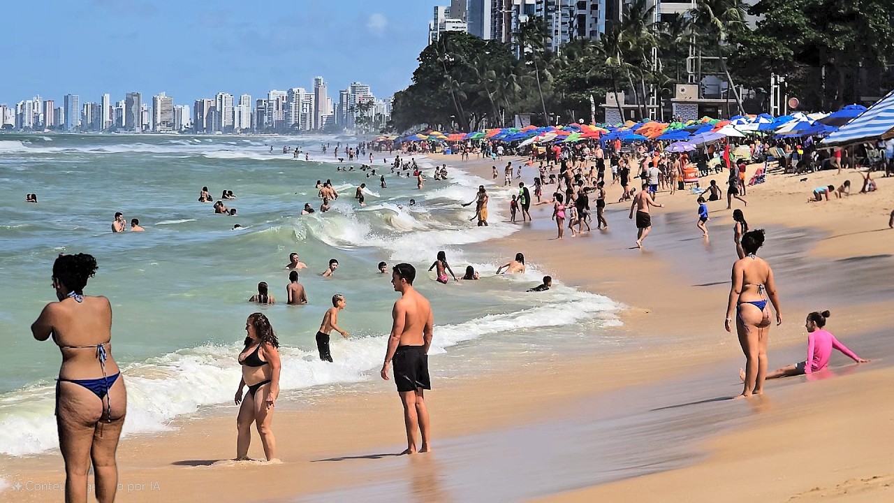 Orla marítima de Recife e praia de boa viagem 6 de julho 2025