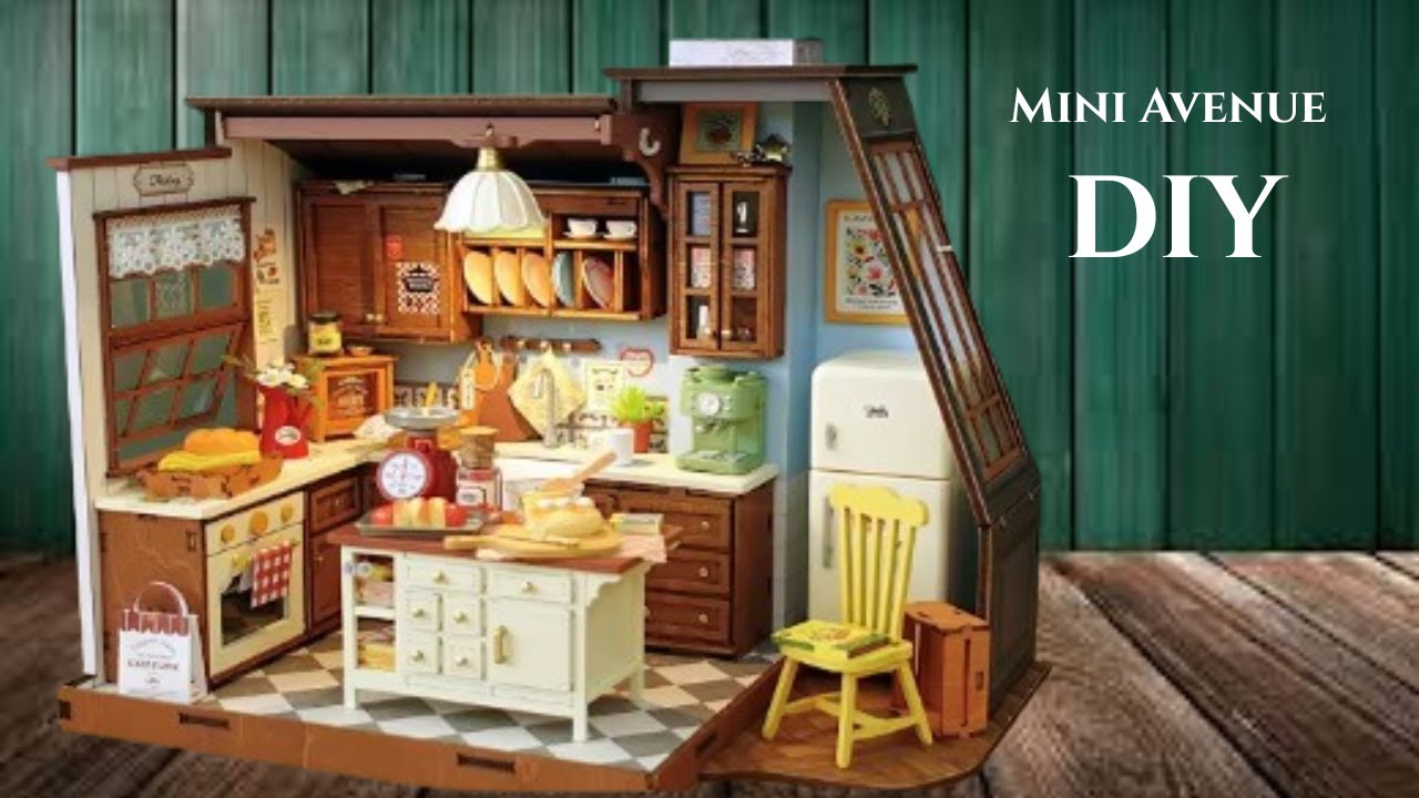 Rolife Baking Kitchen | DIY Miniature Dollhouse | A Soothing and Peaceful Craft Experience