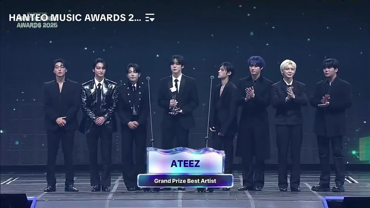 [ENG]🏆 ATEEZ winning ‘Best Artist Award (Daesang)' at the 33rd Hanteo Music Awards