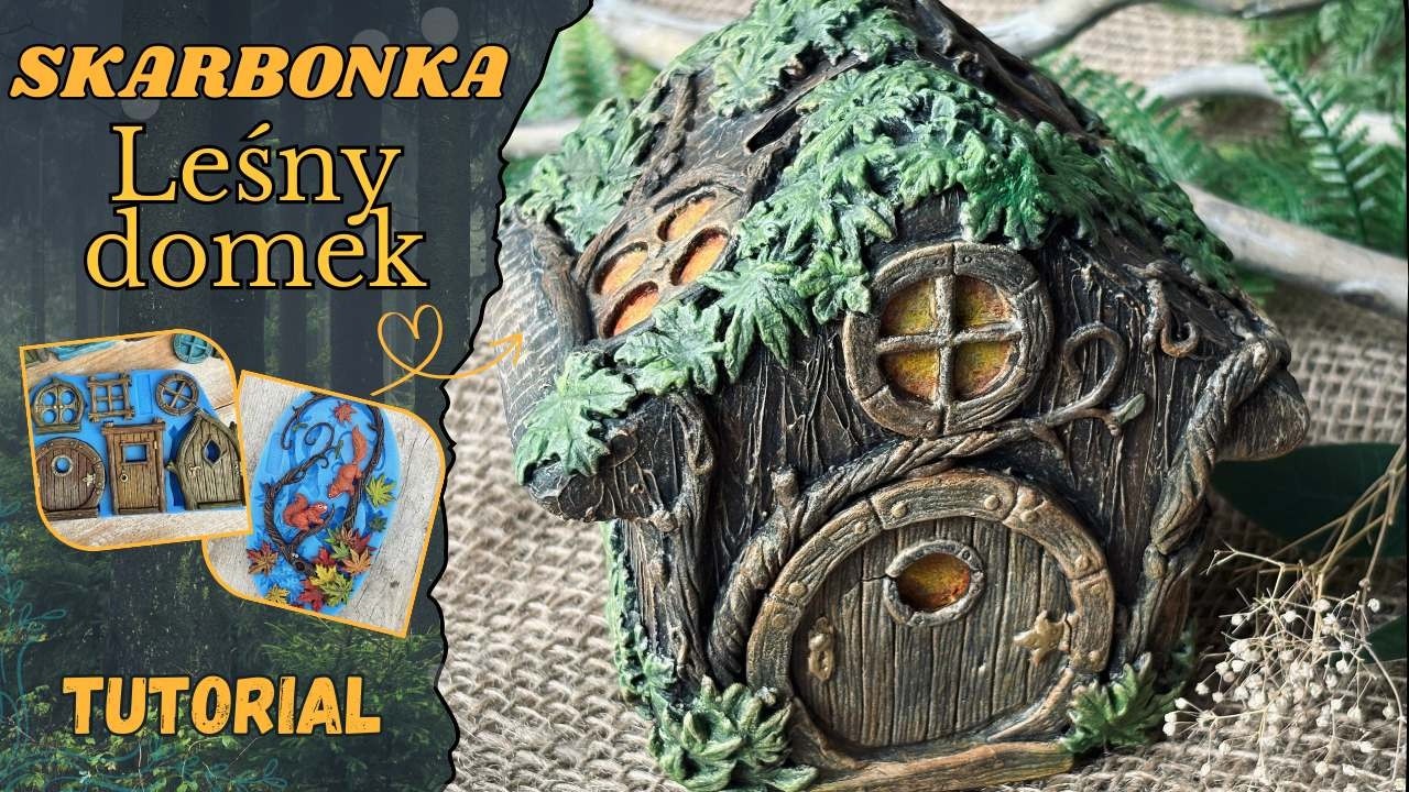 Skarbonka Domek DIY - Leśna Chatka Opleciona Gałązkami - Tutorial krok po kroku