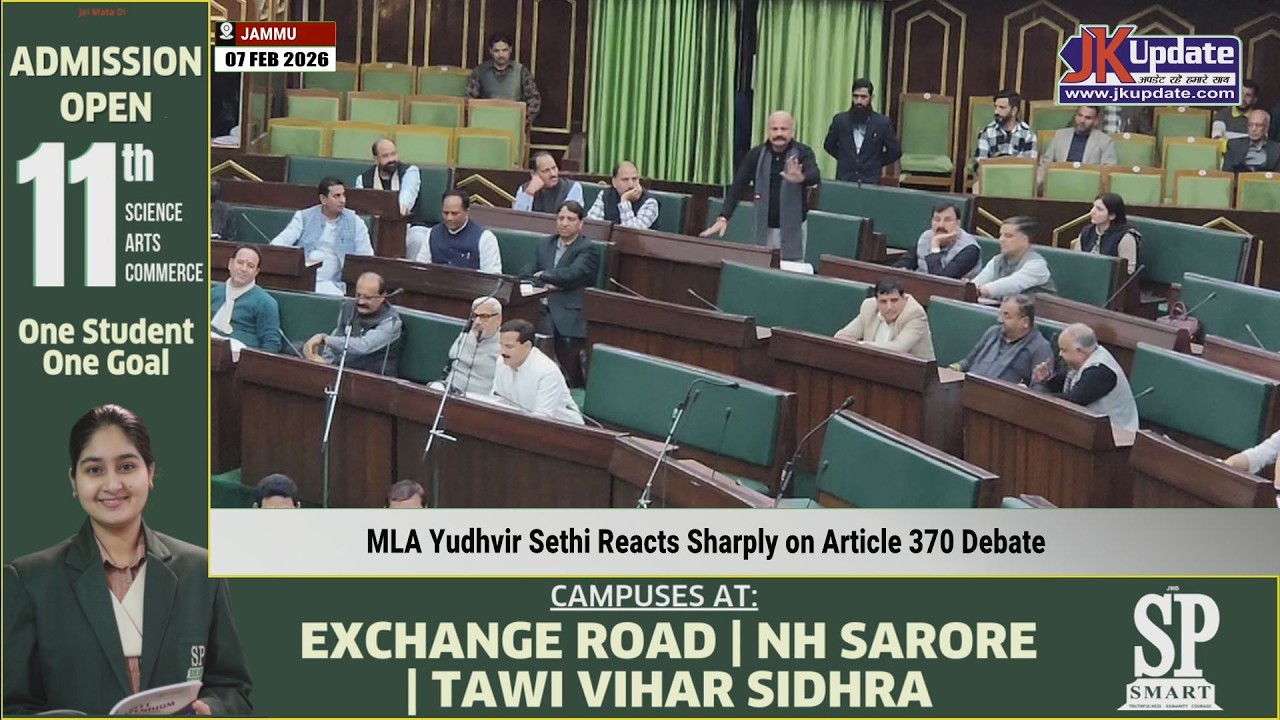MLA Yudhvir Sethi Launches Reacts Sharply on Article 370 Debate
