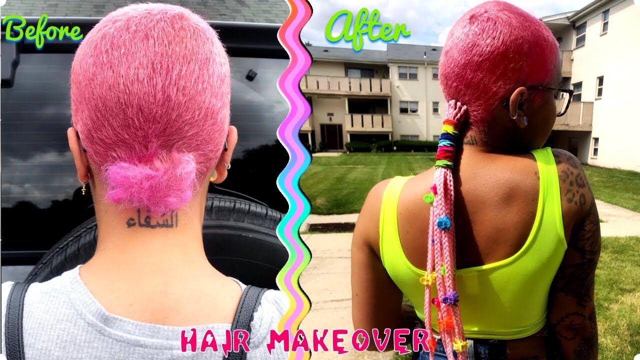COME WITH ME TO GET PINK BOX BRAIDS | Hair Makeover