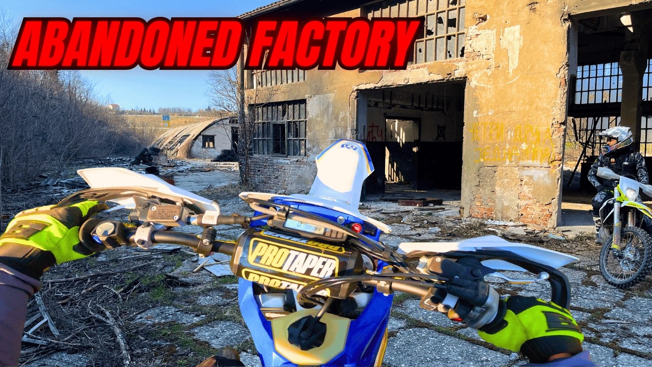 WE SNUCK DIRTBIKES INTO AN ABANDONED FACTORY!