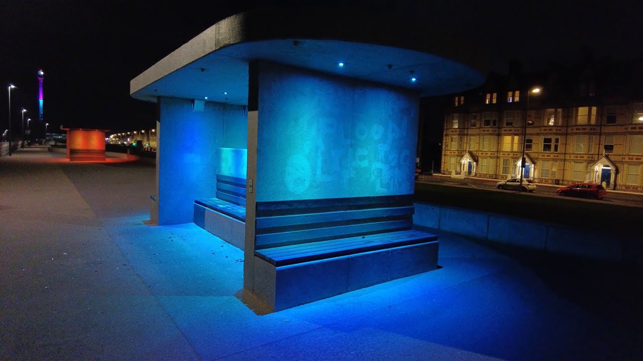 Night Trip to Rhyl - North Wales via Flint and a stop at Mostyn