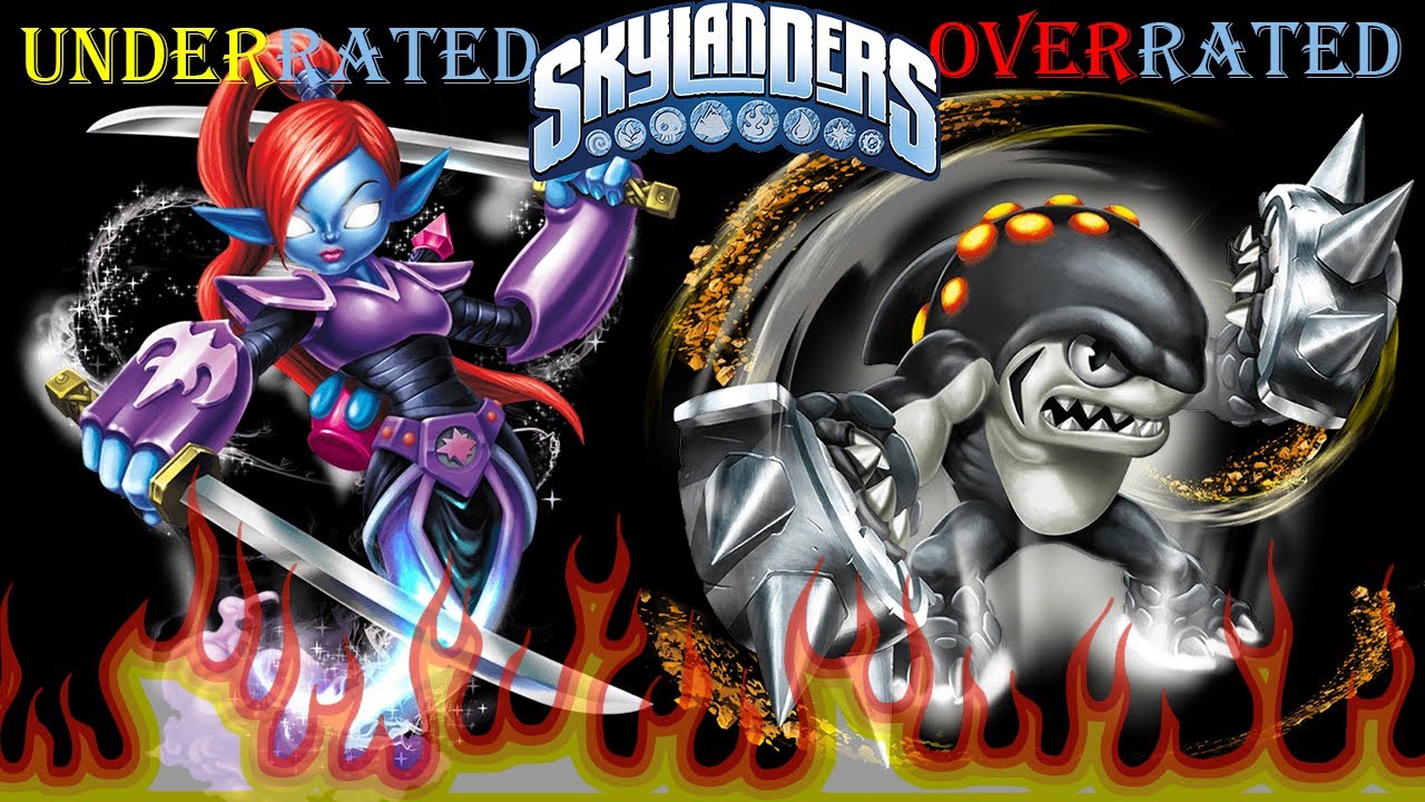Top 10 Most Underrated/Overrated Skylanders (In My Opinion)!