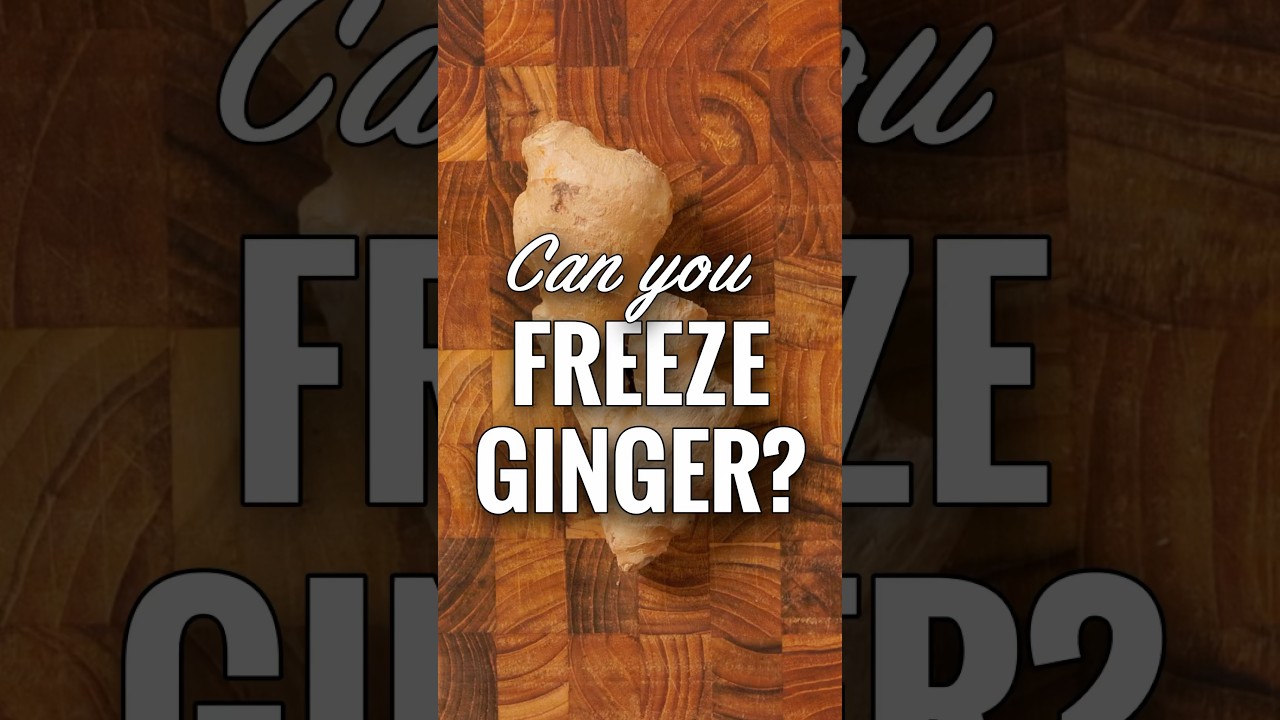 How to freeze ginger! #kitchentips