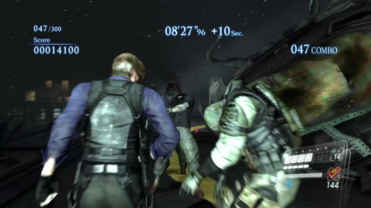 RESIDENT EVIL 6 PS4 - mercenaries NO MERCY as LEON