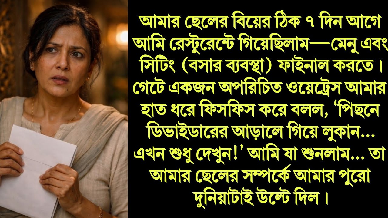 বিয়ের সাত দিন আগে: ডিভাইডারের আড়ালে দেখা এক অচেনা পৃথিবী দেখলেন মা | Moral Bangla