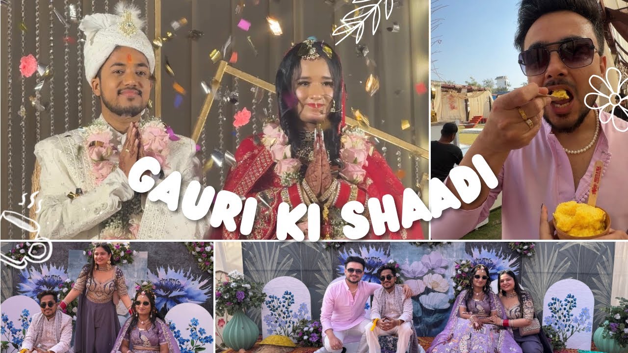 Gauri ki Shaadi 💖 || Lavender Haldi || Banaras ka famous “Malaiyo” 😋