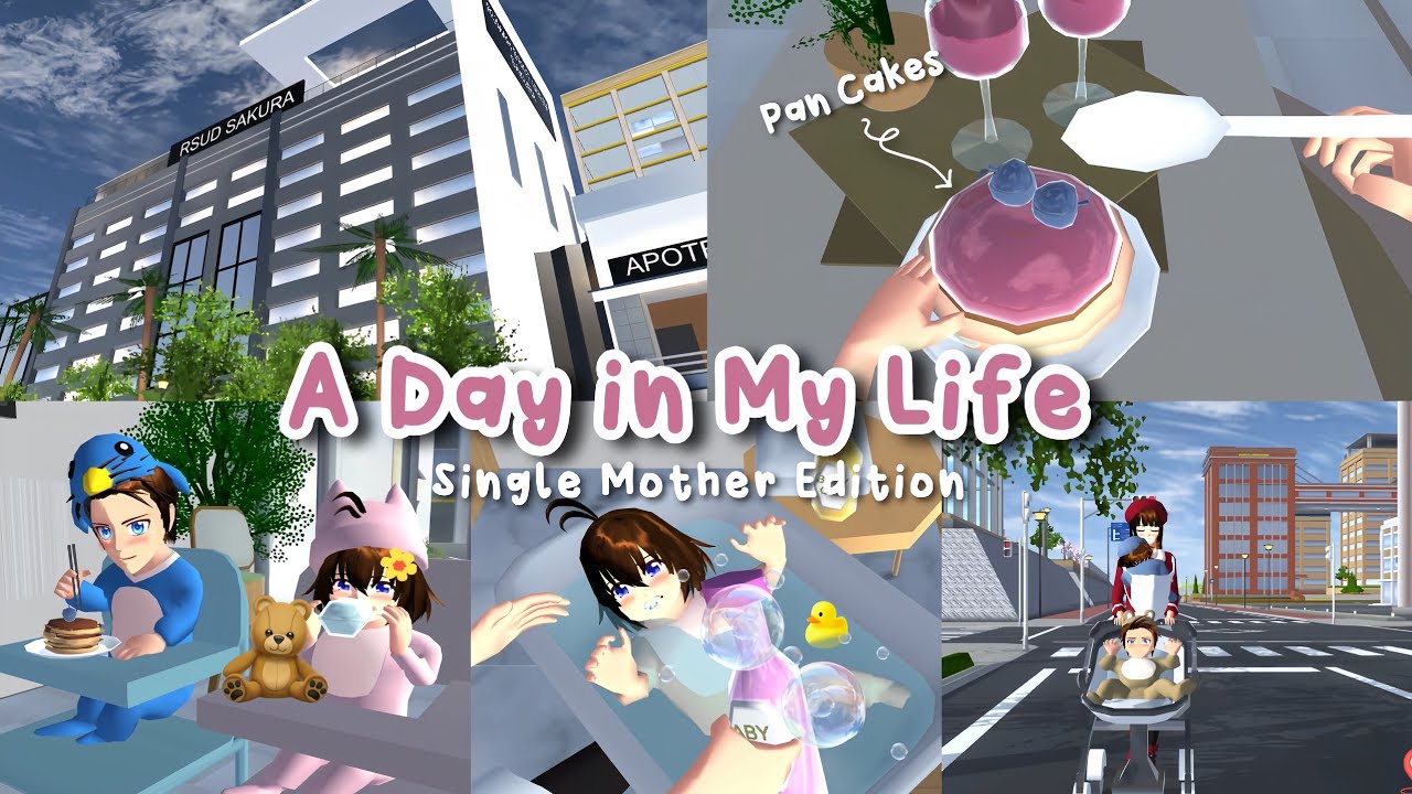 A Day in My Life • Single Mother Edition 👶💕 | Sakura School Simulator 