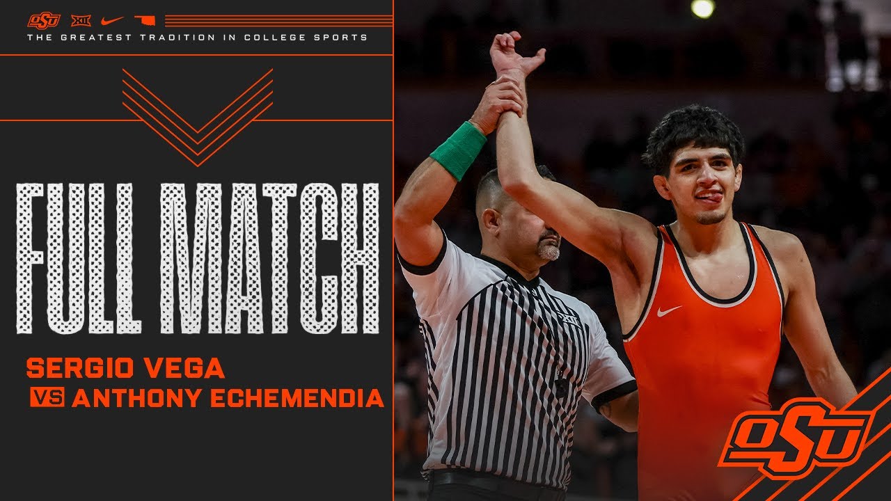 Sergio Vega defeats Iowa State's Anthony Echemendia - Oklahoma State Wrestling (02/01/26)
