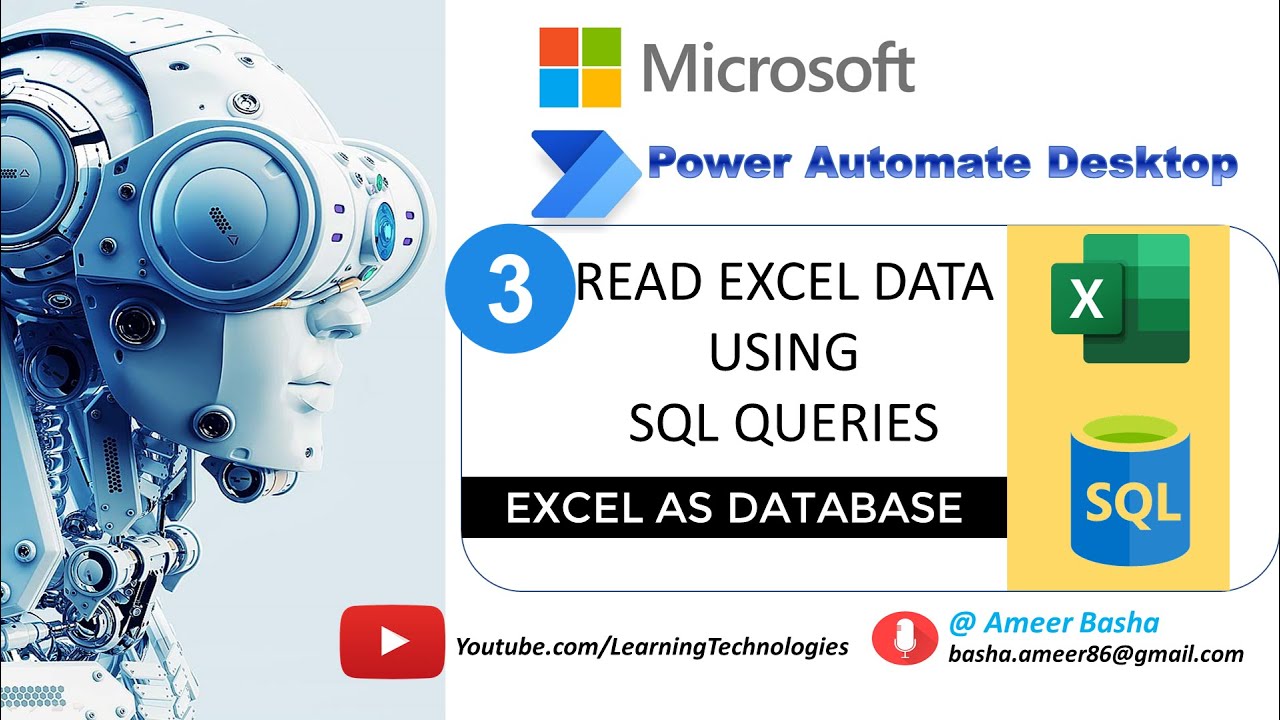 Power Automate Desktop #203 || How to Read Excel Data Using SQL Queries (Excel as database)