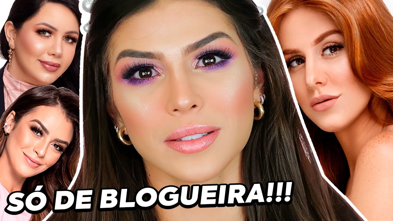 MAKE SÓ COM PRODUTOS DE INFLUENCIADORAS | Fernanda Petrizi
