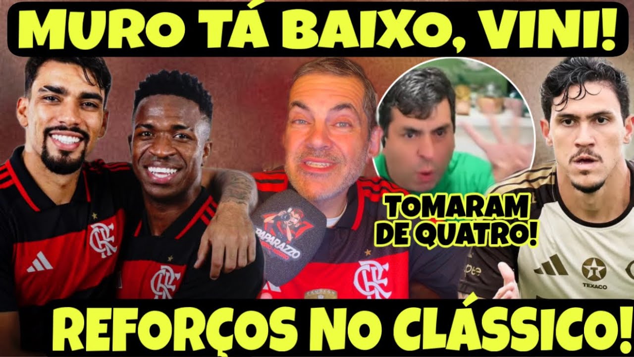 MENGÃO REFORÇADO CONTRA O VASCO‼️MURO BAIXO, PAQUETÁ E AGORA VINI JR! PALMEIRENSES PEDEM #FORAABEL‼️
