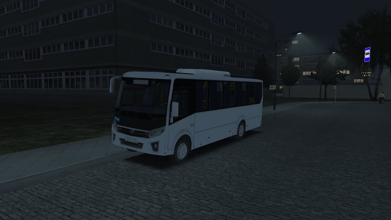 OMSI 2. Карта Berzspils. На автобусе ПАЗ VEKTOR NEXT 8.8