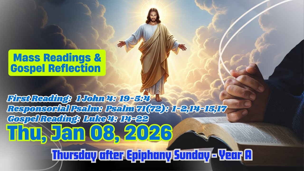 Today's Catholic Mass Readings and Gospel Reflection – Thursday 8 January 2026